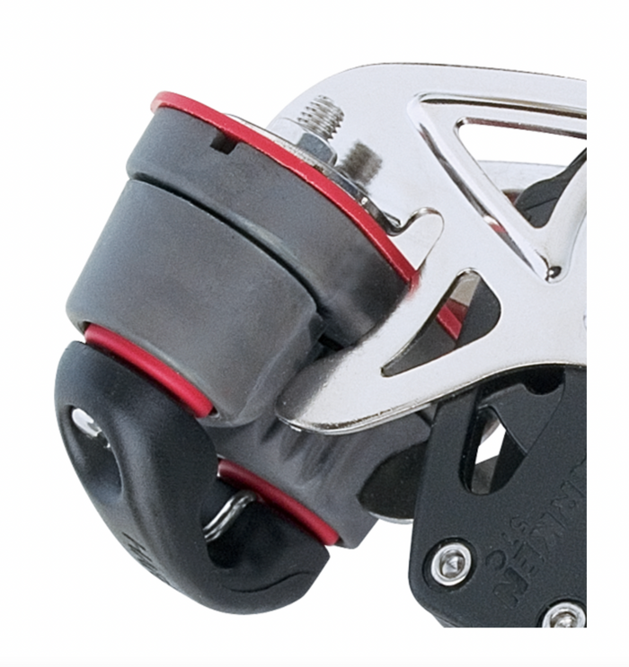 HARKEN 57mm Fiddle Ratchet Block — Swivel, Becket, Cam Cleat