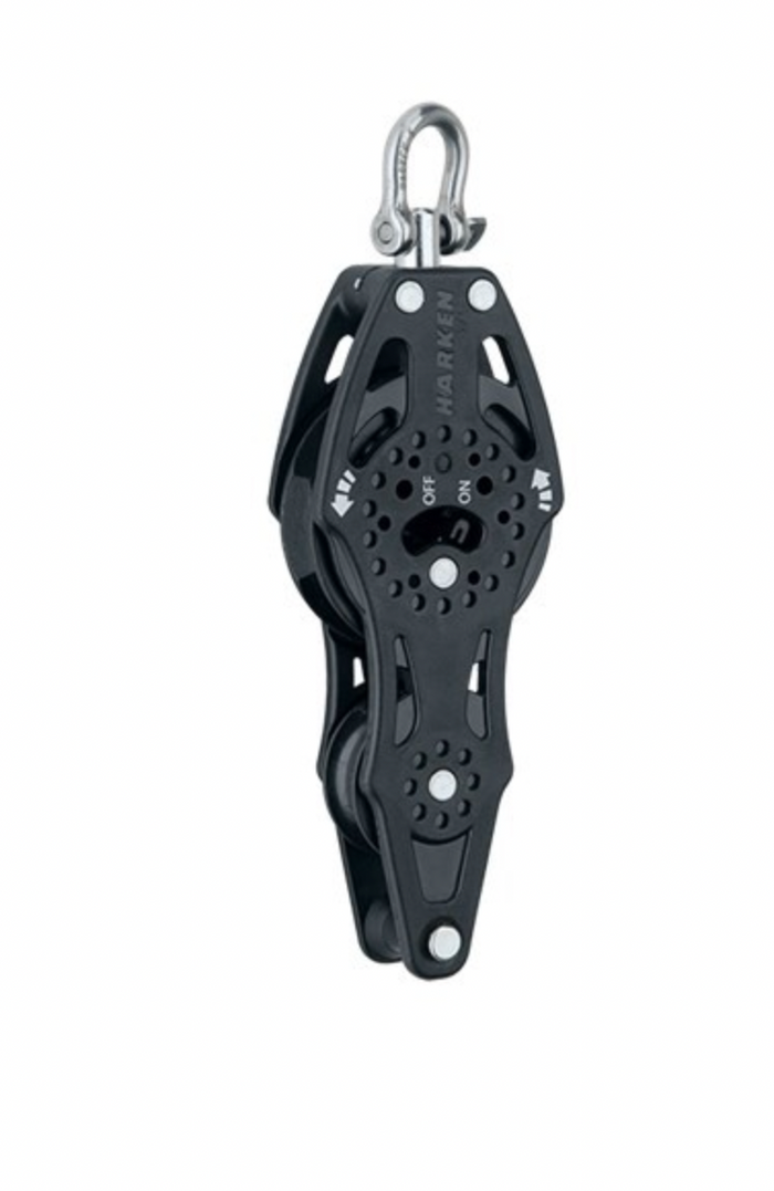 HARKEN 57mm Fiddle Ratchet Block — Swivel, Becket