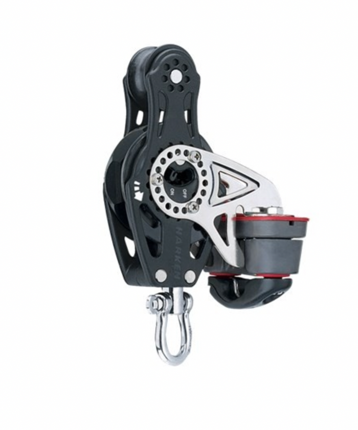 HARKEN 57mm Fiddle Ratchet Block — Swivel, Cam Cleat