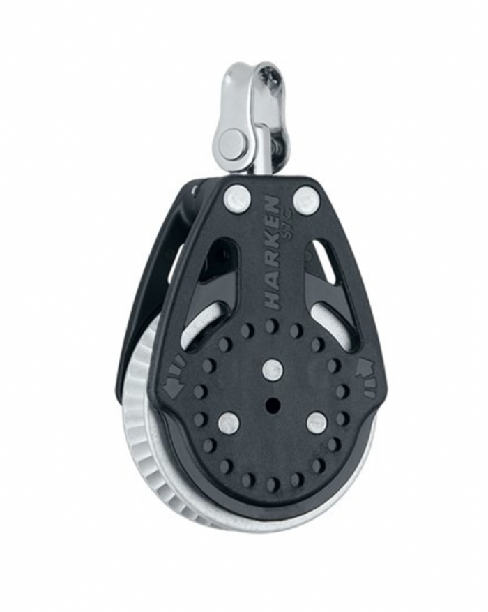 HARKEN 57mm Ratchamatic® Block — Swivel, 2x Grip