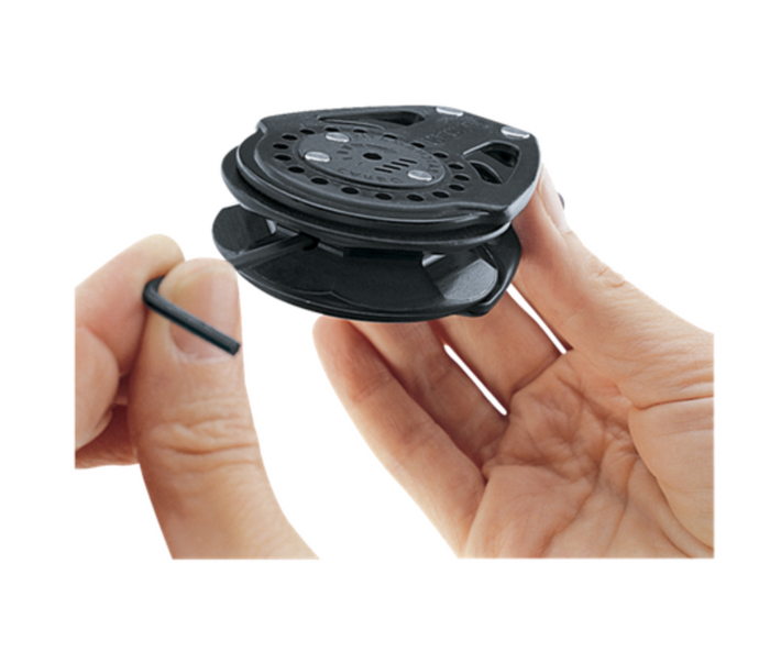 HARKEN 57mm Ratchamatic® Block — Swivel, Red Sheave