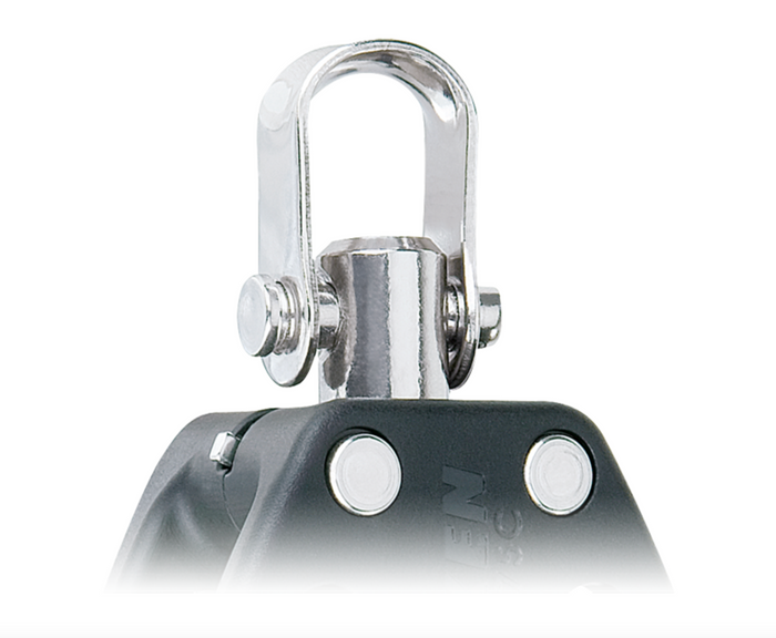 HARKEN 57mm Ratchamatic® Block — Swivel, Red Sheave