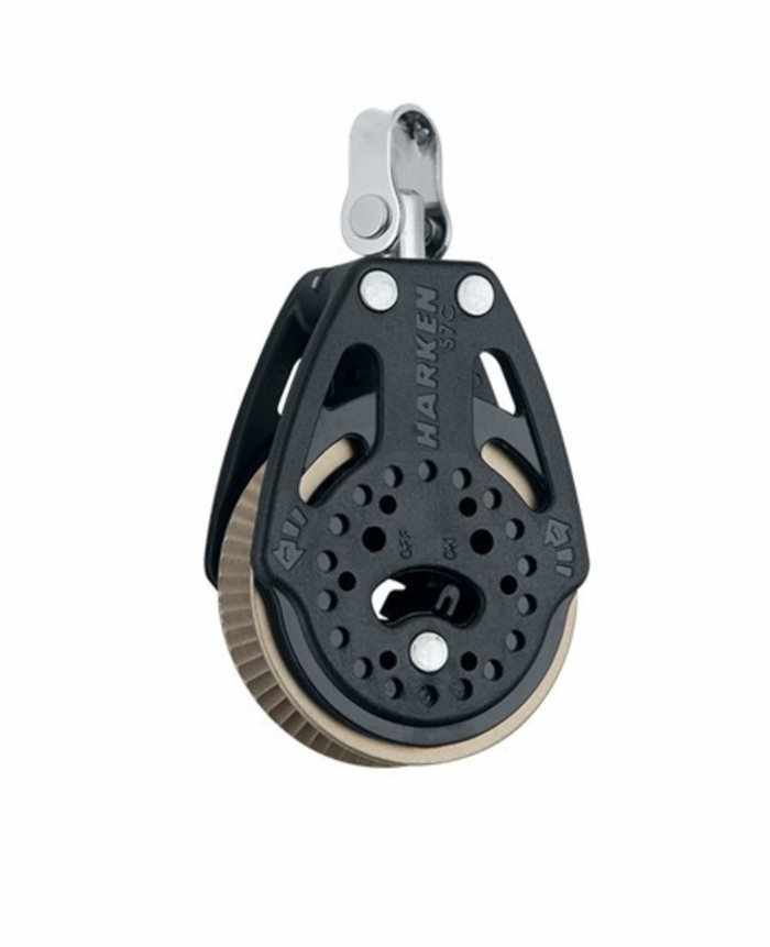HARKEN 57mm Ratchet Block — Swivel, 1.5x Grip