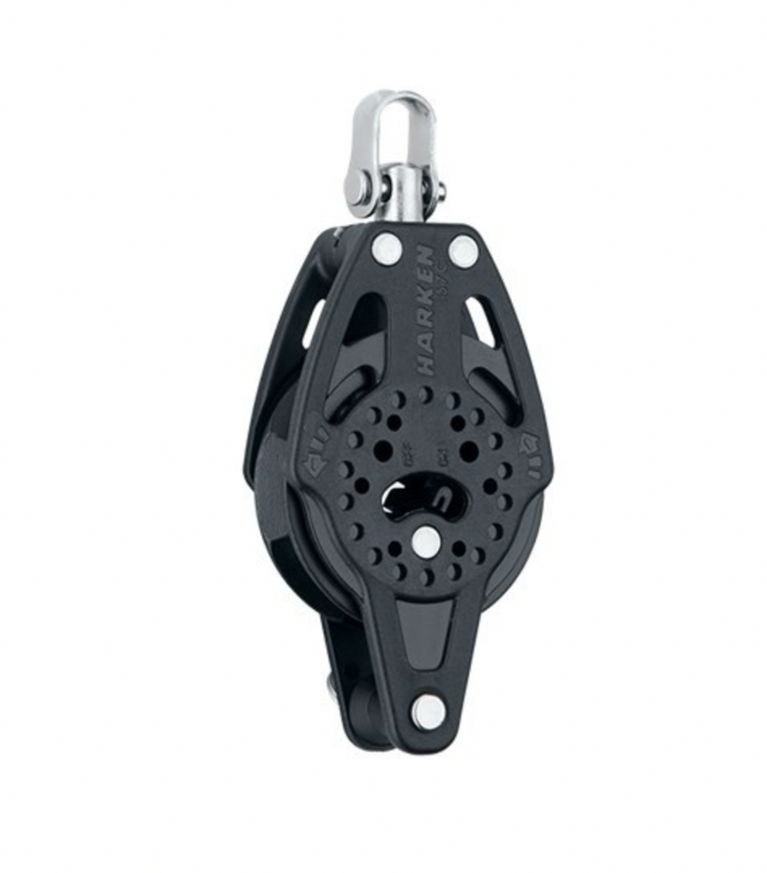 HARKEN 57mm Ratchet Block — Swivel, Becket - Bosuns Boat
