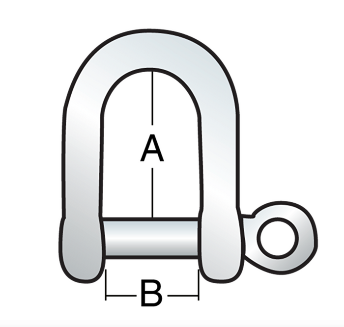 HARKEN 6mm Stamped Shackle - Bosuns Boat