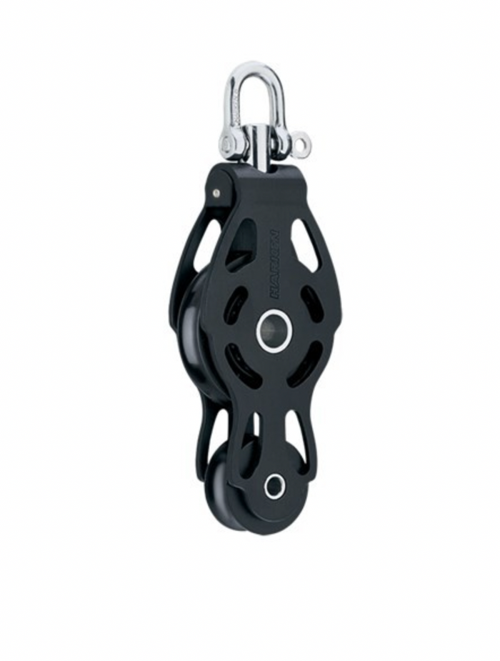 HARKEN 75mm Aluminium Fiddle ESP Block — Swivel - Bosuns Boat