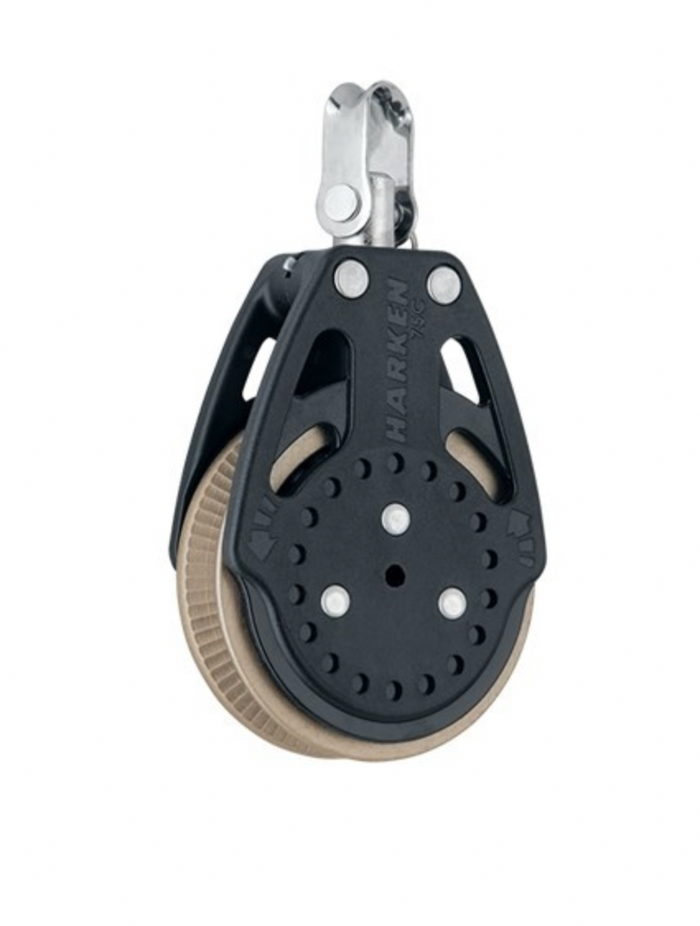 HARKEN 75mm Ratchamatic® Block — Swivel, 1.5x Grip