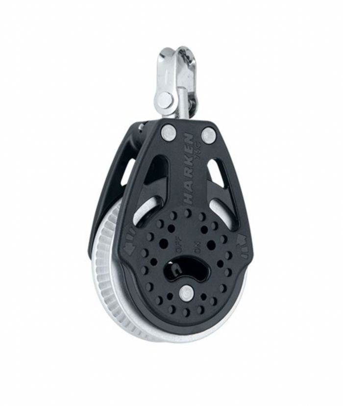 HARKEN 75mm Ratchet Block — Swivel, 2x Grip