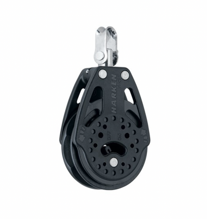 HARKEN 75mm Ratchet Block — Swivel - Bosuns Boat