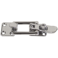 Hatch Fastener - Chrome Plated Brass Slimline - Flat Mount - 100mm - Bosuns Boat