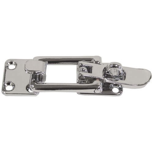 Hatch Fastener - Chrome Plated Brass Slimline - Flat Mount - 100mm - Bosuns Boat