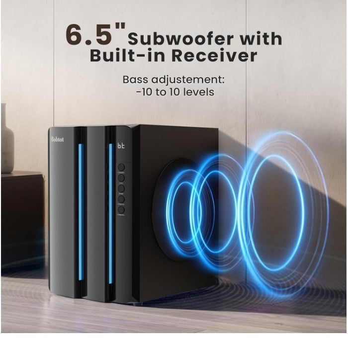 Home Theatre Surround Sound System 800W 6.5" Subwoofer Bluetooth ARC Optical-268