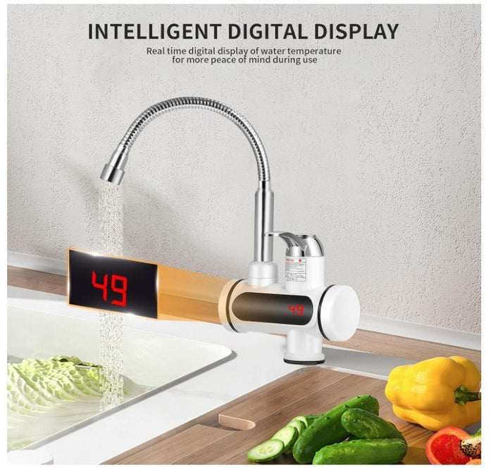 Instant Hot Water Tap 220V 3000W Tankless Electric Water Heater LED Display-275