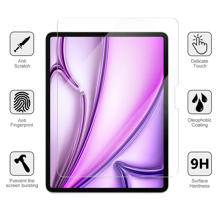 iPad Air 13 - inch (M2 & M3) Tempered Glass - BlackBrook Case