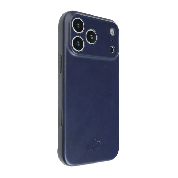 iPhone 18 Pro Leather Wallet Case - Tudor 2 - in - 1 Tri - Fold Folio, Deep Blue - BlackBrook Case