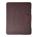 Leather iPad Pro 13 - inch Case (M4 - M5), Turner Magnetic Smart Folio, Distressed Coffee - BlackBrook Case