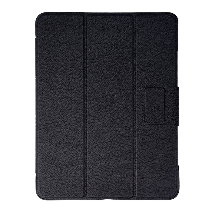 Leather iPad Pro 13 - inch Case (M4 - M5), Turner Magnetic Smart Folio, Pebble Black - BlackBrook Case
