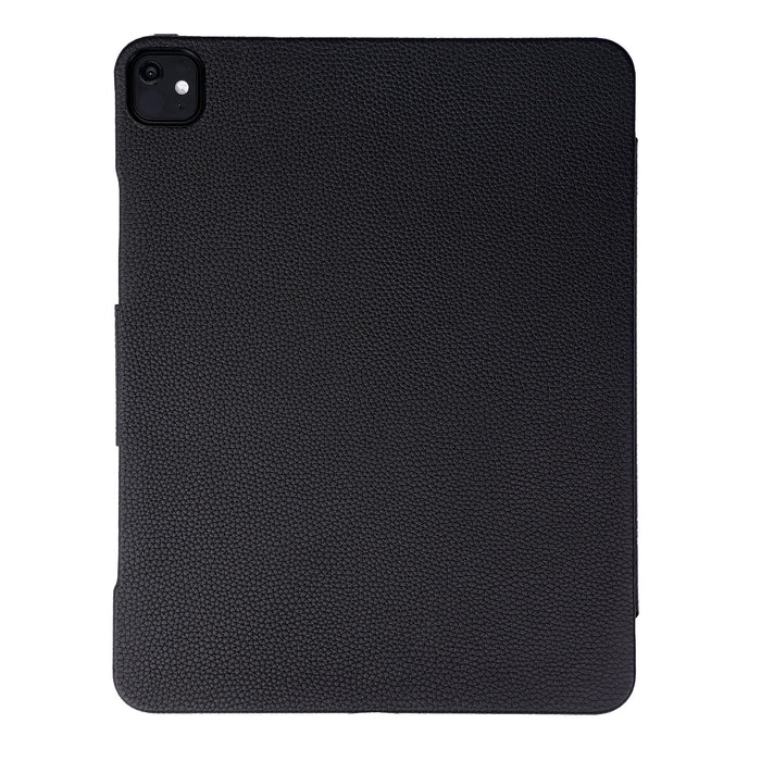 Leather iPad Pro 13 - inch Case (M4 - M5), Turner Magnetic Smart Folio, Pebble Black - BlackBrook Case