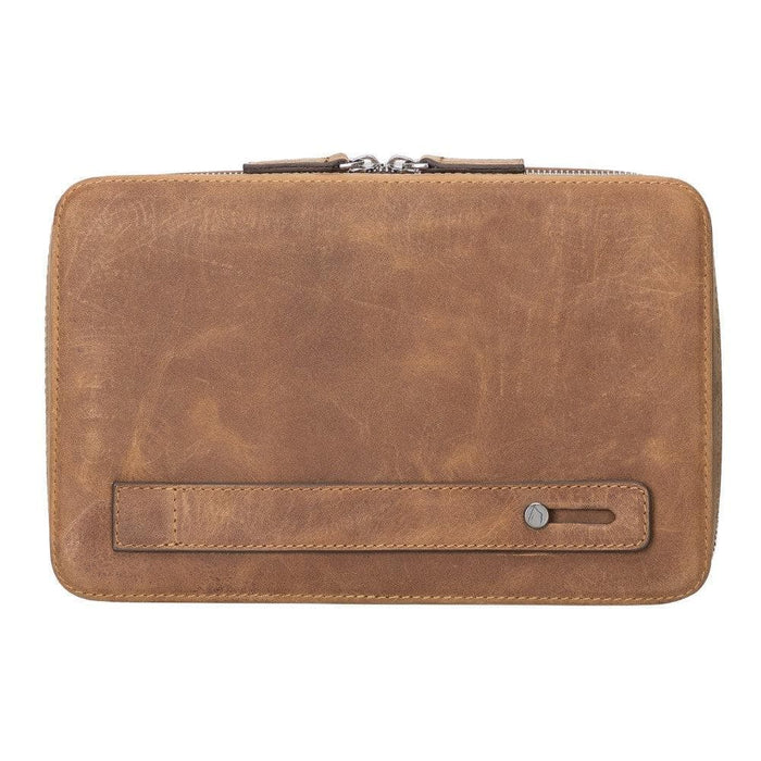 Leather Travel Cable Organizer – Brown - BlackBrook Case
