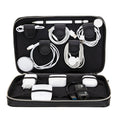 Leather Travel Cable Organizer – Pebble Black - BlackBrook Case