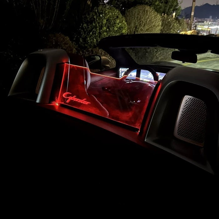 LED Center Rear Windshield And Roll Cage Windshield