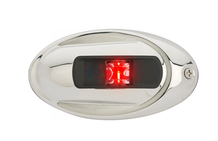 LED Nav Lights 12V stainless steel vertical mount slimline navigation lights - Bosuns Boat