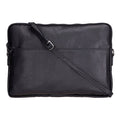 Leeds Slim Leather Laptop / Tablet Sleeve, Black - BlackBrook Case