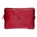 Leeds Slim Leather Laptop / Tablet Sleeve, Red - BlackBrook Case