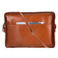 Leeds Slim Leather Laptop / Tablet Sleeve, Tan - BlackBrook Case