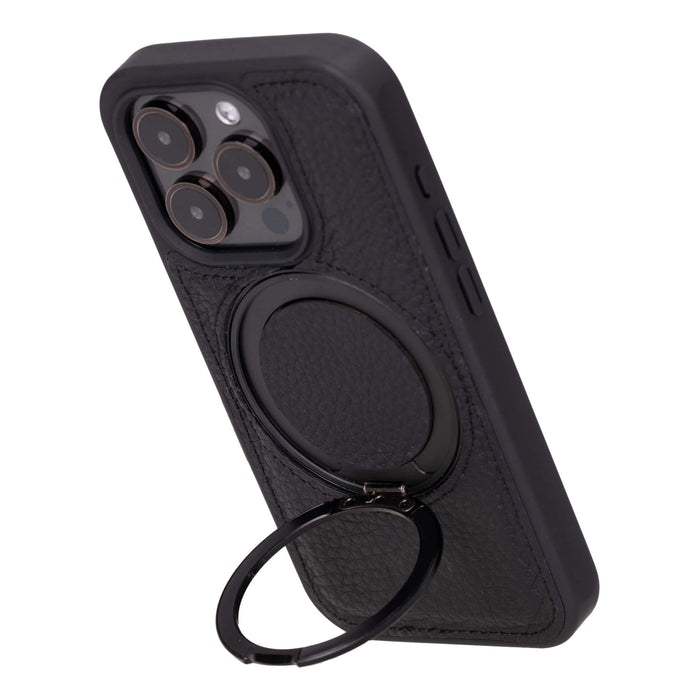Loop Leather Snap-On Case – iPhone 15 Pro Max, Pebble Black - BlackBrook Case