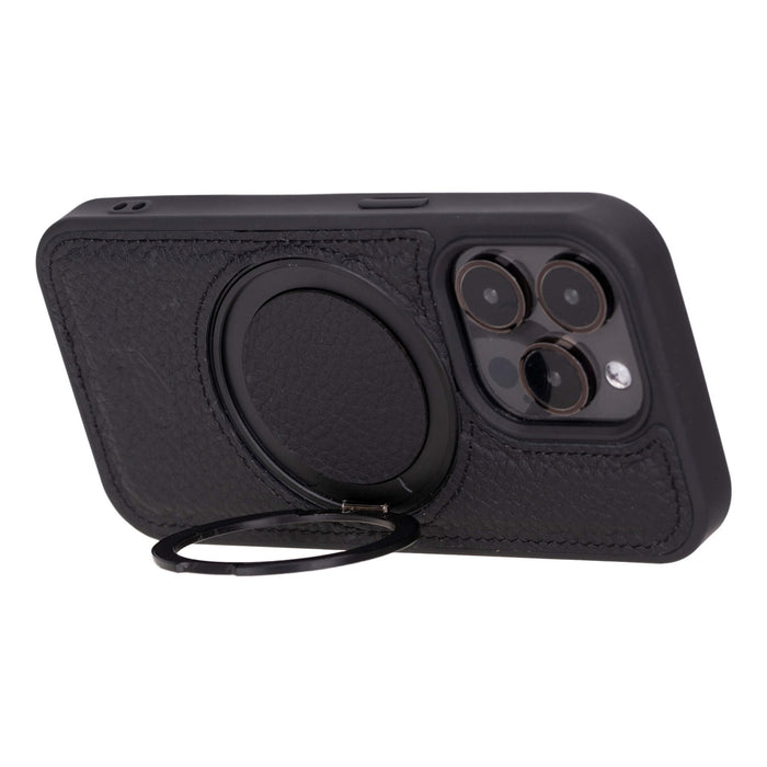 Loop Leather Snap-On Case – iPhone 15 Pro Max, Pebble Black - BlackBrook Case