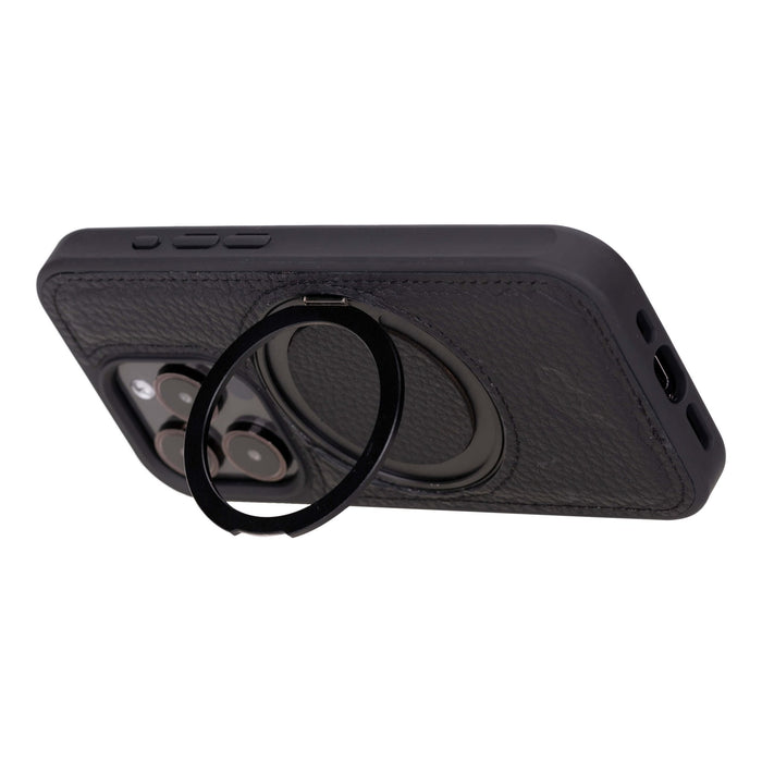 Loop Leather Snap-On Case – iPhone 15 Pro Max, Pebble Black - BlackBrook Case