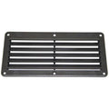 Louvre Vent - Black - ABS Plastic - Six Louvre - 260mm