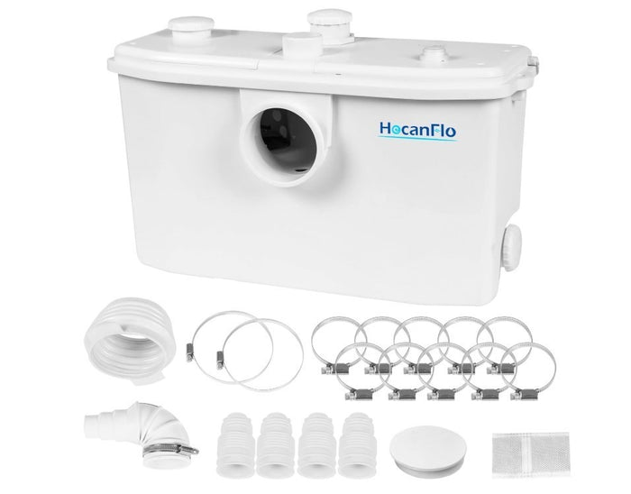 Macerator Pump 750W Sewerage Waste Pump 4 Inlet 2 Outlet Bathroom-236