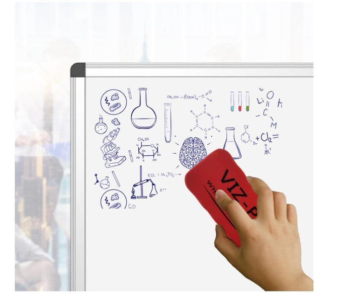 Magnetic Whiteboard 120x90cm Dry Erase Board Aluminium Frame with Pen Tray-60