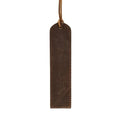 Markora Stitched Leather Bookmark, Coffee - BlackBrook Case