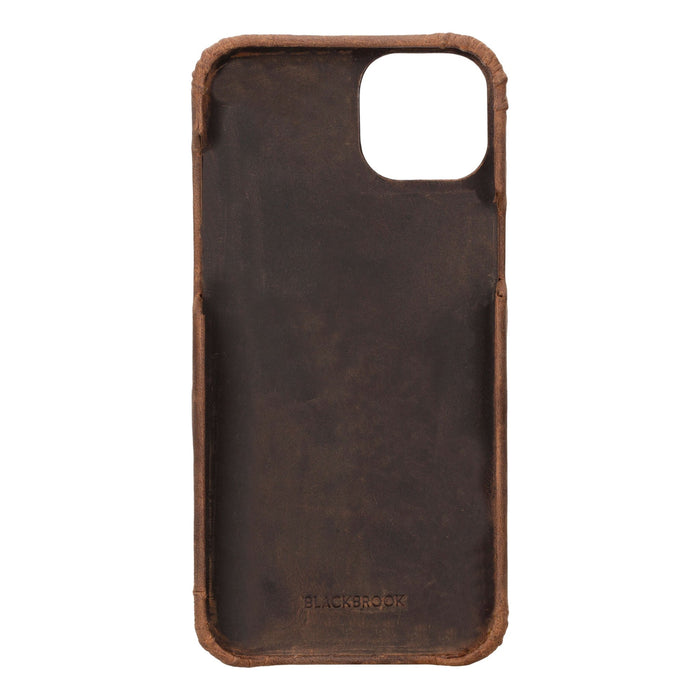 Mason Full-Grain Leather MagSafe Case ‚Äì iPhone 15 Plus, Distressed Coffee - BlackBrook Case