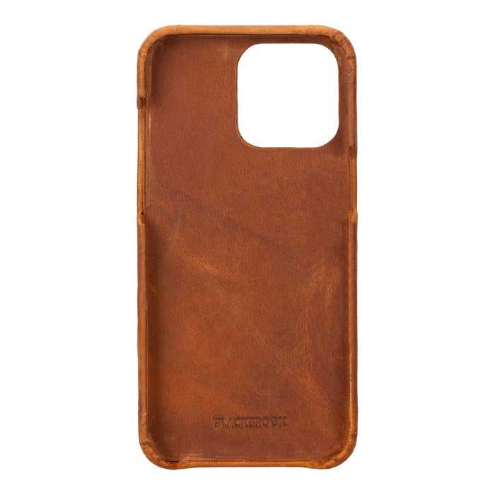 Mason Leather iPhone 15 Plus MagSafe Case, Golden Brown - BlackBrook Case