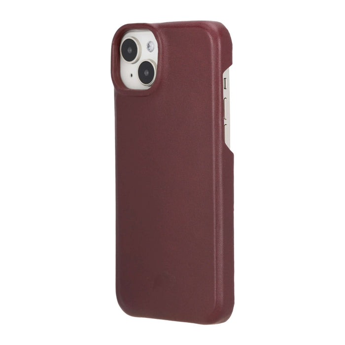 Mason Leather iPhone 14 Plus MagSafe Case, Soft Bordeaux - BlackBrook Case