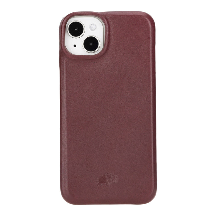 Mason Leather iPhone 14 Plus MagSafe Case, Soft Bordeaux - BlackBrook Case