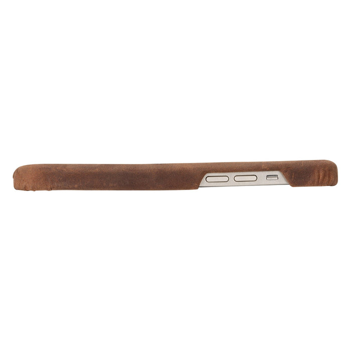 Mason Full-Grain Leather MagSafe Case ‚Äì iPhone 15 Plus, Distressed Coffee - BlackBrook Case