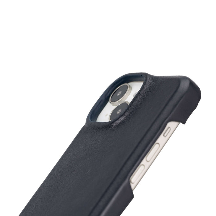 Mason Full-Grain Leather MagSafe Case ‚Äì iPhone 15 Plus, Soft Blue - BlackBrook Case
