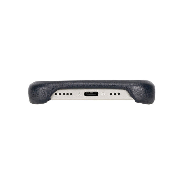 Mason Full-Grain Leather MagSafe Case ‚Äì iPhone 15 Plus, Soft Blue - BlackBrook Case