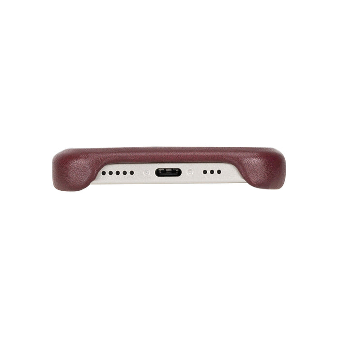Mason Full-Grain Leather MagSafe Case ‚Äì iPhone 15 Plus, Soft Bordeaux - BlackBrook Case