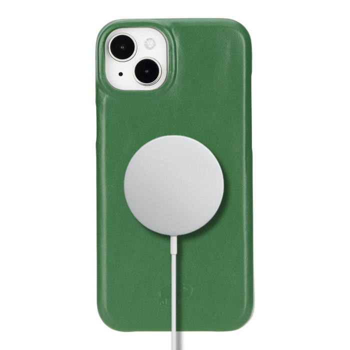 Mason Leather iPhone 14 Plus MagSafe Case, Soft Green - BlackBrook Case