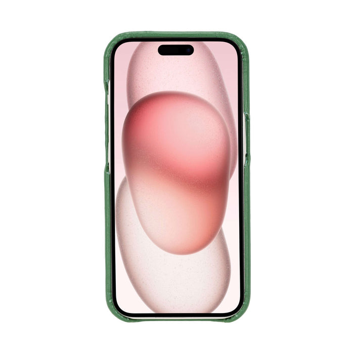Mason Full-Grain Leather MagSafe Case ‚Äì iPhone 15 Plus, Soft Green - BlackBrook Case