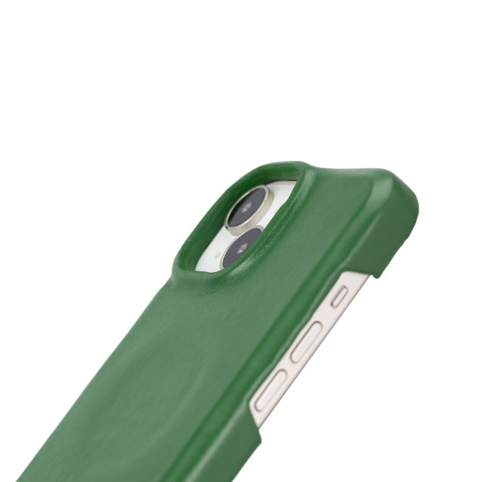 Mason Full-Grain Leather MagSafe Case ‚Äì iPhone 15 Plus, Soft Green - BlackBrook Case