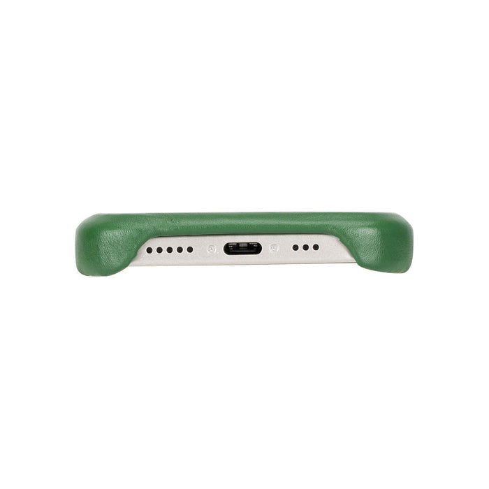 Mason Full-Grain Leather MagSafe Case ‚Äì iPhone 15 Plus, Soft Green - BlackBrook Case