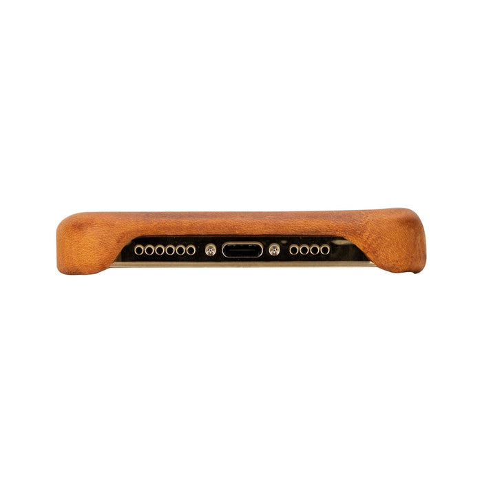 Mason Full-Grain Leather MagSafe Case – iPhone 15 Pro, Golden Brown - BlackBrook Case