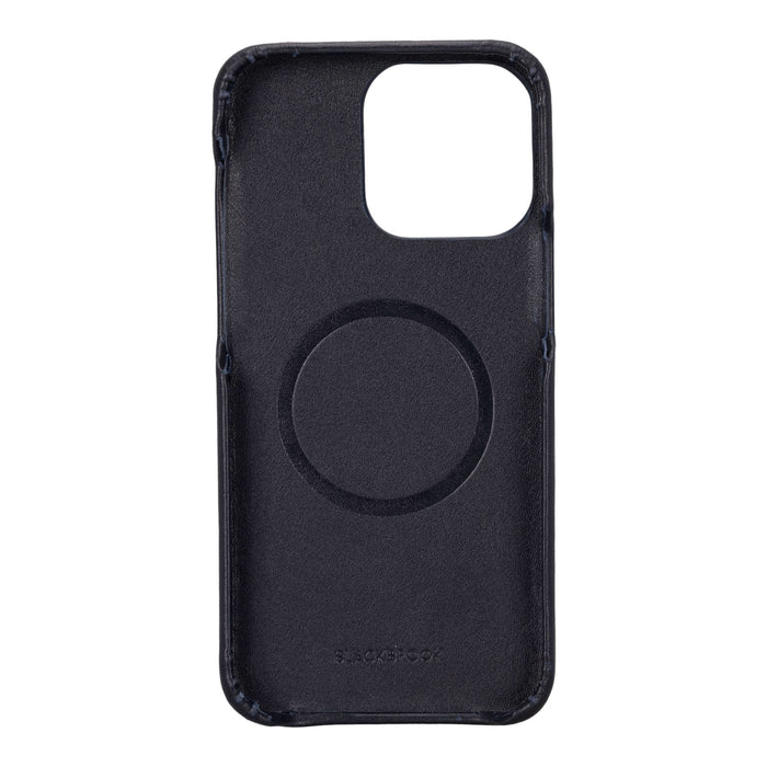 Mason Full-Grain Leather MagSafe Case – iPhone 15 Pro, Soft Blue - BlackBrook Case